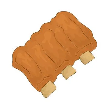 BBQ Ribs illustration Stock Illustration