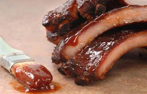 Bbq ribs Foto stock
