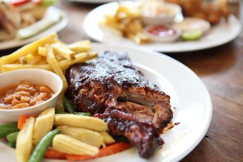 Bbq ribs Stock Photos