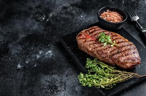 BBQ roasted Shoulder Top Blade or Australia wagyu oyster blade beef steak. .. Stock Photos