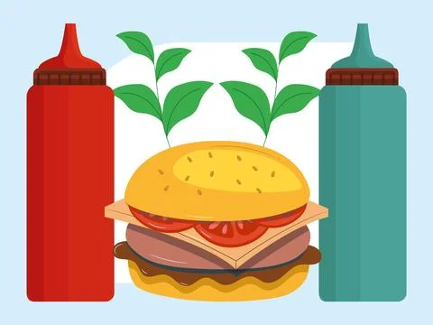 Bbq Sauce Concept Illustration Stock Illustration