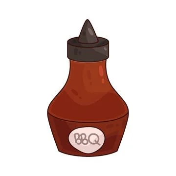 BBQ Sauce illustration Illustrazione stock