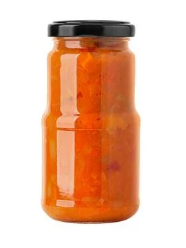 Bbq sauce jar Stock Photos