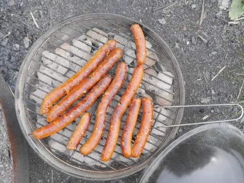 Bbq sausages Stock Photos