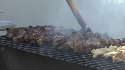 BBQ Skewers 스톡 동영상 99307103