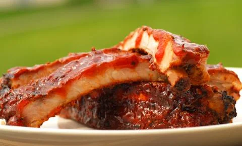 Bbq spare ribs Stock Photos