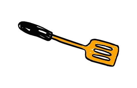 BBQ Spatula Turner Grill Tool Illustration