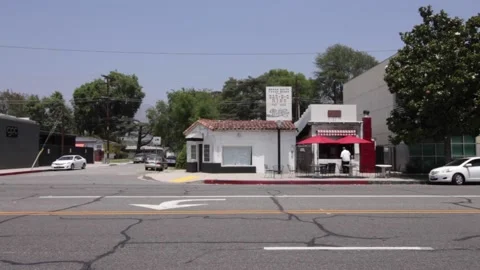 BBQ Stand - Glendale CA - 2018 Video stock 190625553