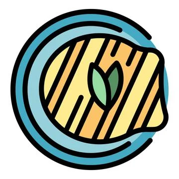 Bbq steak icon vector flat Stock Illustration