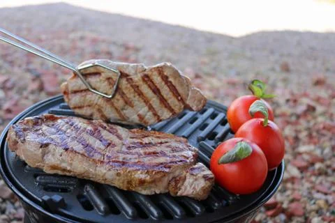 BBQ steak Stock Photos