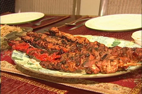 BBQ On A Stick Stock Footage 10978676