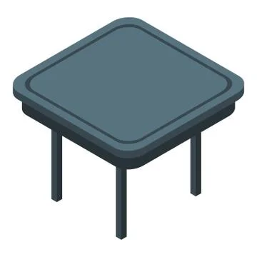 Bbq table icon, isometric style Stock Illustration