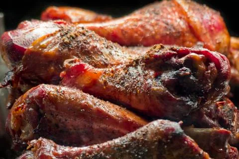 BBQ Turkey Legs Foto stock