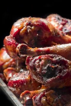 BBQ Turkey Legs Stock Photos