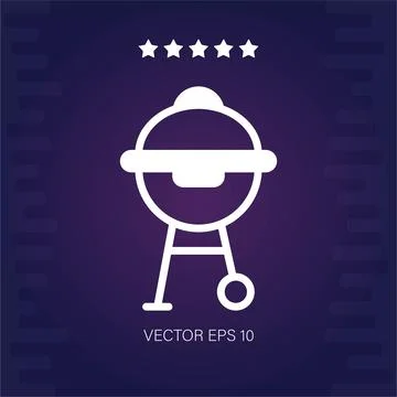 Bbq vector icon Stock Illustration