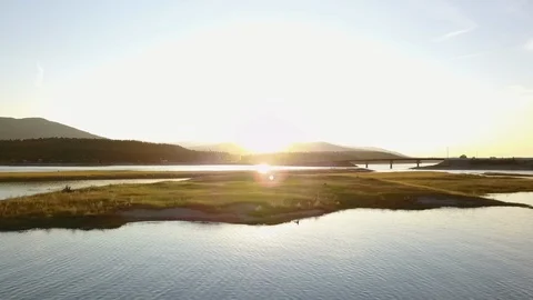 BC Bridge at Sunset 스톡 동영상 104455397