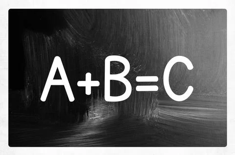 A+b=c concept Stock Photos