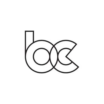 Bc initial letter vector logo icon Stock-Illustration