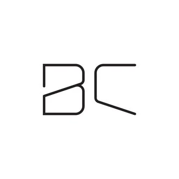 Bc initial letter vector logo icon 스톡 일러스트