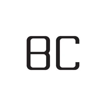Bc initial letter vector logo icon Illustrazione stock