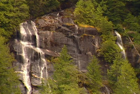 BC waterfall 02 Stock Footage 509071