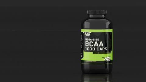 BCAA TABS - Optimun Nutrition. Stock Photos