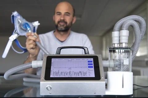 BCD microtechnique begins to produce ventilators to aid in fight against coronav Stock Photos