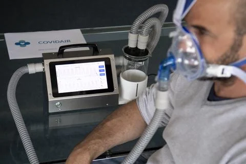 BCD microtechnique begins to produce ventilators to aid in fight against coronav Stock Photos
