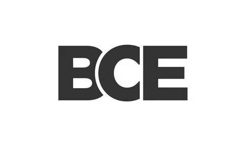 BCE logo design template with strong and modern bold text. Initial based ve.. Illustrazione stock