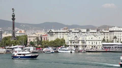 BCN Port 2 Stock Footage 8663515