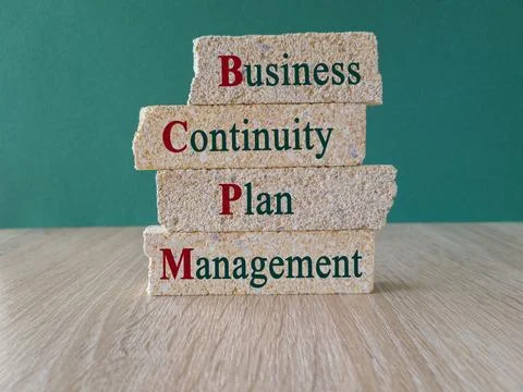 BCPM symbol. Concept words BCPM Business Continuity Plan Management Stock Photos