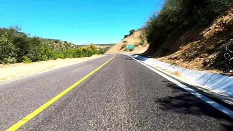 BCS Mexico Drive 2 La Paz POV Stock Footage 240282922