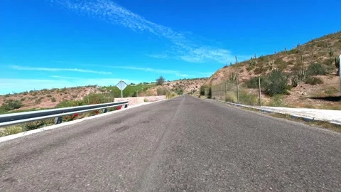 BCS Mexico Drive Balandra 2 La Paz POV Stock Footage 240273015