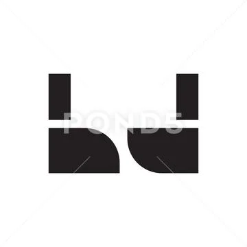 Bd initial letter vector logo icon Ilustração Stock