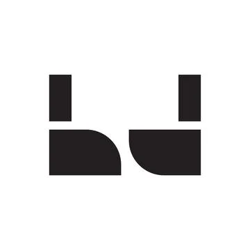 Bd initial letter vector logo icon Stock Illustration