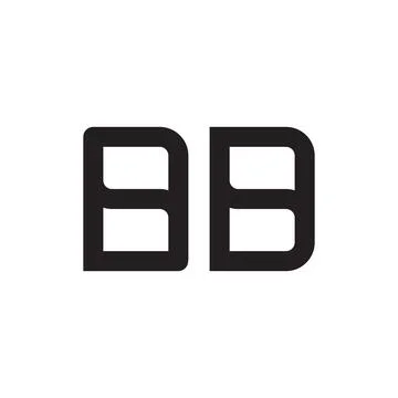 Bd initial letter vector logo icon Illustrazione stock