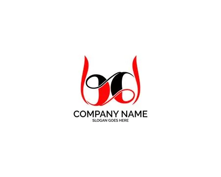 BD Logo Letter Design Template Element Stock Illustration