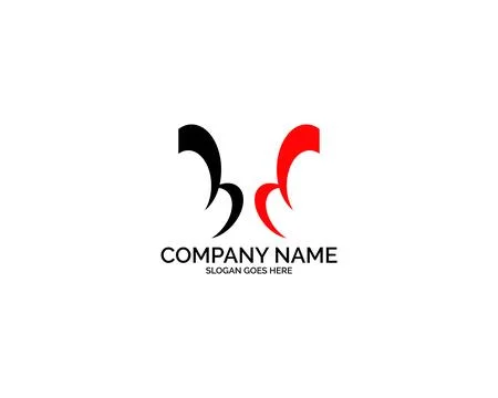 BD Logo Letter Design Template Element Stock Illustration