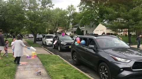 Bday car parade1 Stock Footage 130796902