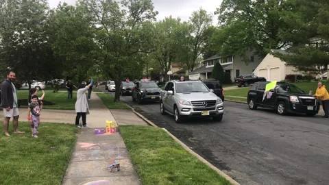Bday car parade2 543 Stock Footage 130796918