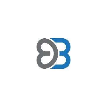 BDB Letter monogram Initial Logo Design Template Vector Illustration. BDB e.. Stock Illustration