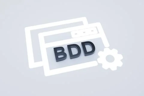 BDD concept text sunlight 3D illustration Stock Illustration