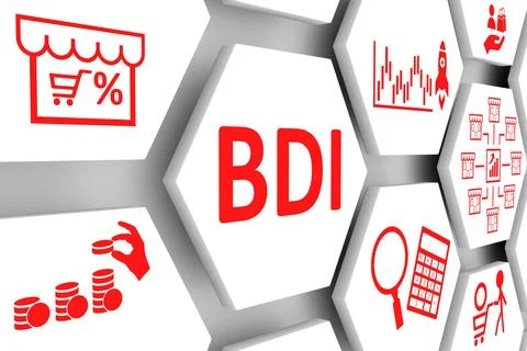 BDI concept cell background 3d illustration Stock Illustration