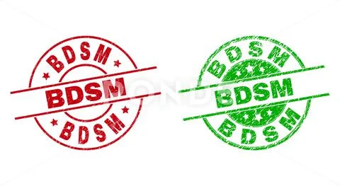 BDSM Round Stamps with Corroded Style Clip Art 150158483