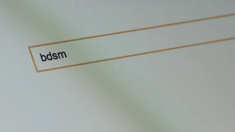 BDSM search query in browser - Macro Stock Footage 75148081