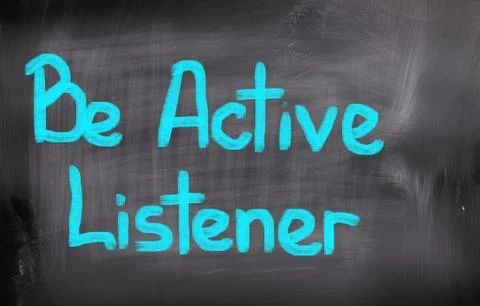 Be Active Listener Concept Stock Illustration