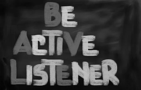 Be Active Listener Concept Stock Illustration