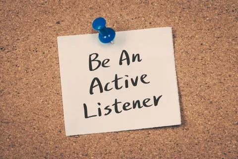 Be an active listener Stock Photos