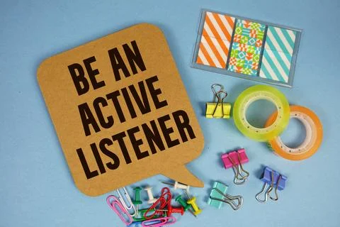 Be An Active Listener Stock Photos