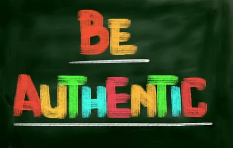 Be authentic concept Stock-Illustration